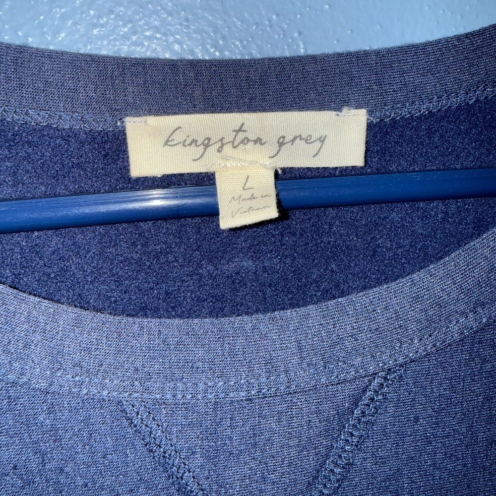 Kingston Sweatshirt with Navy Plaid Skirt - Picture 3 of 7